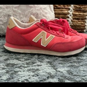 NEW BALANCE red casual tennis shoes